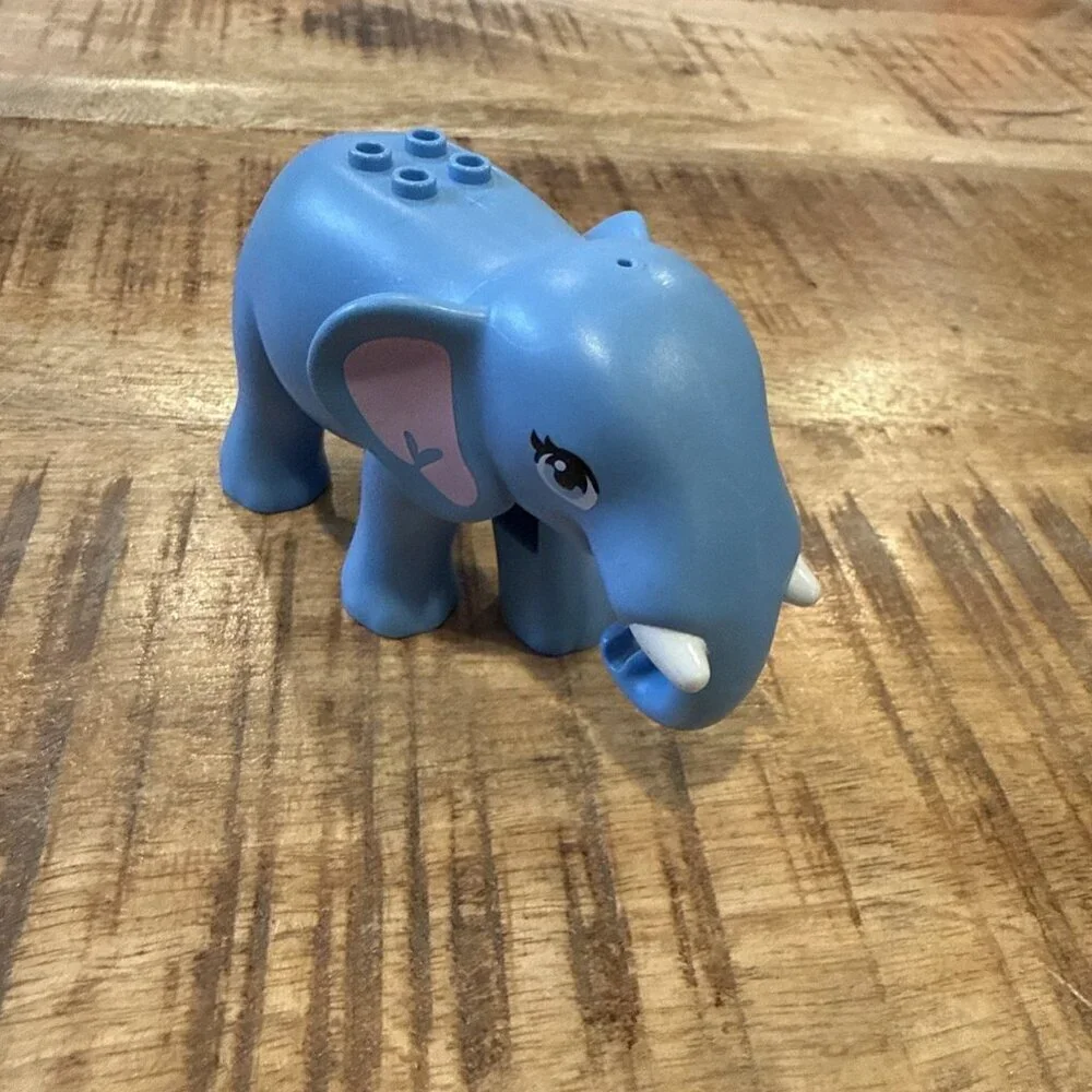 Lego Friends Jungle Elephant Figure #41424 Blue Animal Minifigure